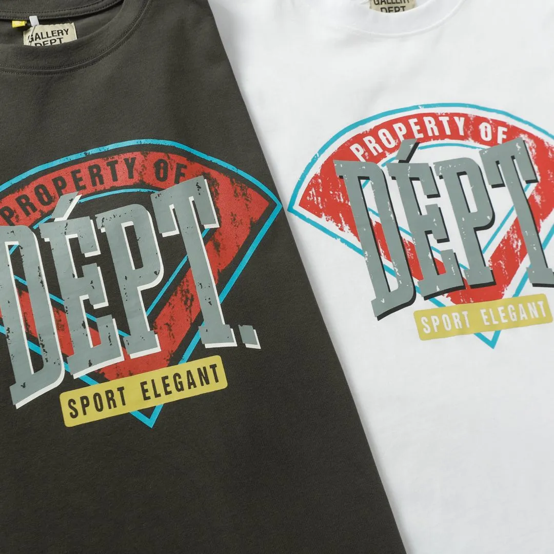 GALLERY.DEPT New Short Sleeve Model Number: 3297P110 Color: White Dark Gray Size: S M L XL